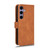 Samsung Galaxy S24 FE Skin Feel Magnetic Flip Leather Phone Case - Brown Samsung Galaxy S24 FE Skin Feel Magnetic Flip Leather Phone Case - Brown