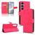 Samsung Galaxy S24 FE Skin Feel Magnetic Flip Leather Phone Case - Rose Red