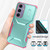 Samsung Galaxy S24 FE Sliding Camshield Phone Case - Grey Green + Pink