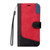 Samsung Galaxy S24 FE Three Color Splicing Leather Phone Case - Black