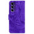 Samsung Galaxy S24 FE Tiger Embossing Pattern Flip Leather Phone Case - Purple Samsung Galaxy S24 FE Tiger Embossing Pattern Flip Leather Phone Case - Purple
