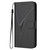 Samsung Galaxy S24 FE Triangle Pattern Buckle Clasp Leather Phone Case - Black