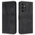Samsung Galaxy S24 FE Triangle Solid Color Leather Phone Case - Black