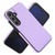 Samsung Galaxy S24 FE Tri-fold Holder Leather Phone Case with Card Slot - Light Purple