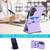 Samsung Galaxy S24 FE Tri-fold Holder Leather Phone Case with Card Slot - Light Purple