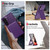 Samsung Galaxy S24 FE Vertical Flip Card Bag Holder Leather Phone Case - Purple