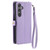 Samsung Galaxy S24 FE Wallet Multi-card Slot Leather Phone Case with Lanyard - Purple