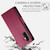 Samsung Galaxy A16 5G / A26 5G Side Buckle Magnetic Frosted Leather Phone Case - Wine Red