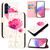 Samsung Galaxy A26 5G 3D Painting Horizontal Flip Leather Phone Case - Flower