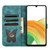 Samsung Galaxy A26 5G Butterfly Cat Embossing Flip Leather Phone Case - Wathet