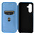 Samsung Galaxy A26 5G Carbon Fiber Texture Flip Leather Phone Case - Blue