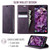 Samsung Galaxy A26 5G CaseMe 033 Calf Leather Lining Microfibre RFID Blocking Phone Case - Purple