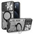 Samsung Galaxy A26 5G CD Texture Sliding Camshield Magnetic Holder Phone Case - Silver Samsung Galaxy A26 5G CD Texture Sliding Camshield Magnetic Holder Phone Case - Silver