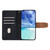 Samsung Galaxy A26 5G Color Stitching Skin Feel Leather RFID Blocking Phone Case - Black