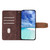 Samsung Galaxy A26 5G Color Stitching Skin Feel Leather RFID Blocking Phone Case - Brown