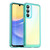 Samsung Galaxy A26 5G Colorful Series Acrylic Hybrid TPU Phone Case - Transparent Blue Samsung Galaxy A26 5G Colorful Series Acrylic Hybrid TPU Phone Case - Transparent Blue