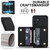 Samsung Galaxy A26 5G Crossbody Dual-buckle Wallet RFID Back Leather Phone Case - Black Samsung Galaxy A26 5G Crossbody Dual-buckle Wallet RFID Back Leather Phone Case - Black