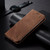 Samsung Galaxy A26 5G Denim Texture Casual Style Horizontal Flip Leather Case - Brown