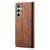 Samsung Galaxy A26 5G Denim Texture Casual Style Horizontal Flip Leather Case - Brown