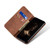 Samsung Galaxy A26 5G Denim Texture Casual Style Horizontal Flip Leather Case - Brown