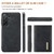Samsung Galaxy A26 5G DG.MING M1 Series 3-Fold Multi Card Wallet + Magnetic Phone Case - Black Samsung Galaxy A26 5G DG.MING M1 Series 3-Fold Multi Card Wallet + Magnetic Phone Case - Black