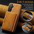 Samsung Galaxy A26 5G DG.MING M2 Series 3-Fold Multi Card Bag + Magnetic Phone Case - Brown