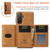 Samsung Galaxy A26 5G DG.MING M2 Series 3-Fold Multi Card Bag + Magnetic Phone Case - Brown