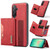 Samsung Galaxy A26 5G DG.MING M2 Series 3-Fold Multi Card Bag + Magnetic Phone Case - Red