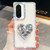 Samsung Galaxy A26 5G Diamond Glitter Gemstone Heart Holder Phone Case - White