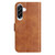 Samsung Galaxy A26 5G Dual-Folded S-shape Leather Phone Case - Brown