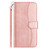 Samsung Galaxy A26 5G Dual-Folded S-shape Leather Phone Case - Rose Gold