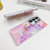 Samsung Galaxy A26 5G Electroplated Marble Texture Ring Holder Phone Case - Light Blue S5