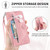 Samsung Galaxy A26 5G Embossed Flower Zipper Leather Phone Case - Blue