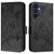 Samsung Galaxy A26 5G Embossed Rose RFID Anti-theft Leather Phone Case - Black