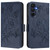 Samsung Galaxy A26 5G Embossed Rose RFID Anti-theft Leather Phone Case - Dark Blue