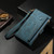 Samsung Galaxy A26 5G ESEBLE Retro Frosted RFID Flip Leather Phone Case - Dark Green