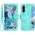 Samsung Galaxy A26 5G Floral Pattern Leather Phone Case with Lanyard - Green