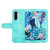 Samsung Galaxy A26 5G Floral Pattern Leather Phone Case with Lanyard - Green