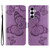 Samsung Galaxy A26 5G Global 3D Butterfly Embossed Pattern Flip Leather Phone Case - Purple