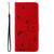 Samsung Galaxy A26 5G Global Cat Bee Embossing Pattern Shockproof Leather Case - Red