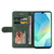 Samsung Galaxy A26 5G Global Dual-color Splicing Flip Leather Phone Case - Green