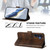 Samsung Galaxy A26 5G Global Line Splicing Buckle Retro Leather Phone Case - Brown