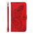 Samsung Galaxy A26 5G Global Swallowtail Butterfly Embossed Leather Phone Case - Red