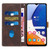 Samsung Galaxy A26 5G Grid Stitching Leather Phone Case with Lanyard - Brown