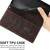 Samsung Galaxy A26 5G Grid Stitching Leather Phone Case with Lanyard - Brown