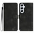 Samsung Galaxy A26 5G Heart Pattern Skin Feel Leather Phone Case - Black