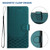 Samsung Galaxy A26 5G Honeycomb Embossing RFID Leather Phone Case - Peacock Green