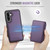 Samsung Galaxy A26 5G JEEHOOD J05 Business Magnetic Style RFID Leather Phone Case - Purple