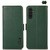 Samsung Galaxy A26 5G KHAZNEH Side-Magnetic Litchi Genuine Leather RFID Phone Case - Green Samsung Galaxy A26 5G KHAZNEH Side-Magnetic Litchi Genuine Leather RFID Phone Case - Green