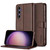 Samsung Galaxy A26 5G LC.IMEEKE Calf Texture Leather Phone Case - Coffee